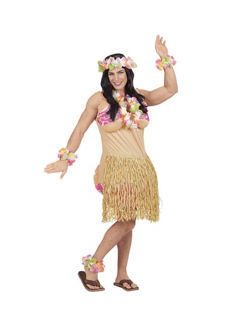 Disfraz de hawaiana para hombre