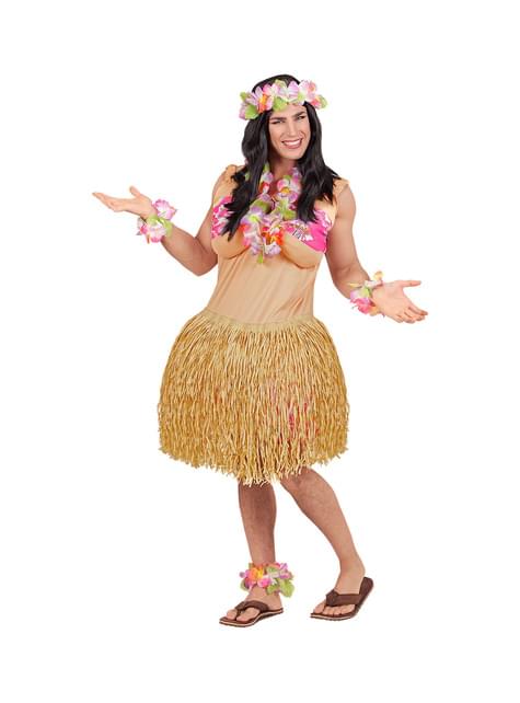 Disfraz de hawaiana para hombre