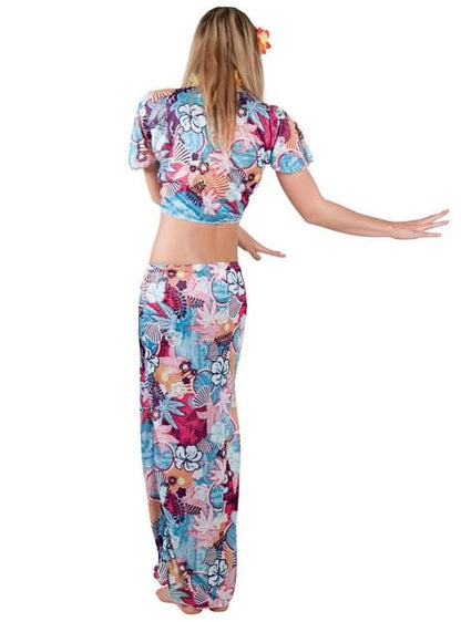 Disfraz de belleza hawaiana para mujer