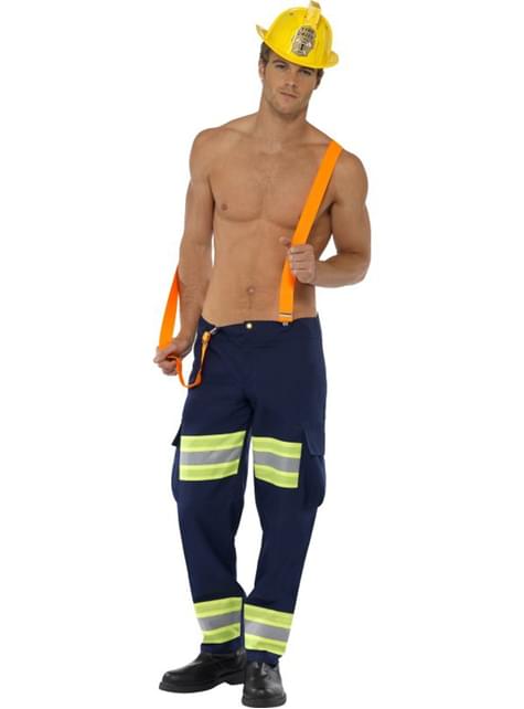 Disfraz de bombero fogoso Fever para hombre - Smiffys | Funidelia