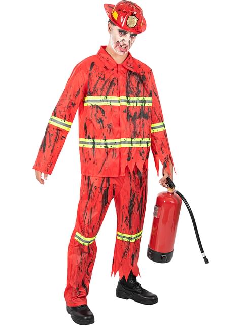 Disfraz de bombero zombie para hombre - Funiglobal | Funidelia
