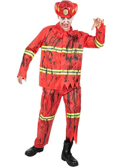 Disfraz de bombero zombie para hombre - Funiglobal | Funidelia