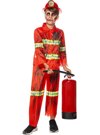 Disfraz de bombero zombie para niños - Funiglobal | Funidelia
