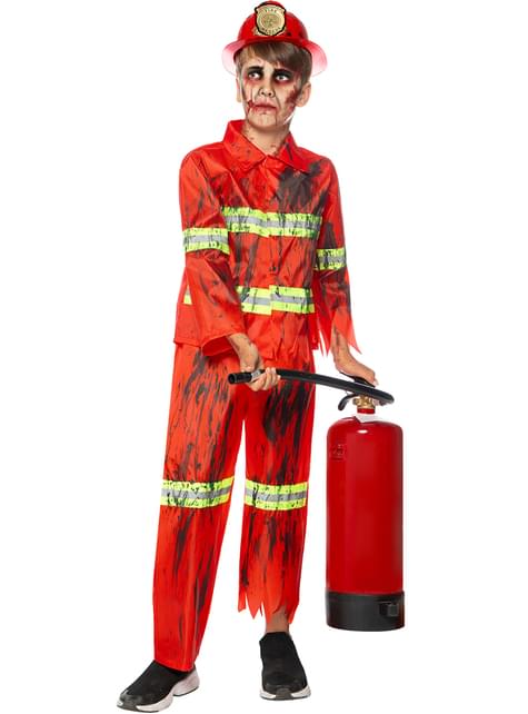 Disfraz de bombero zombie para niños - Funiglobal | Funidelia