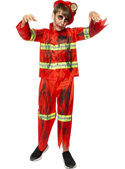 Disfraz de bombero zombie para niños - Funiglobal | Funidelia