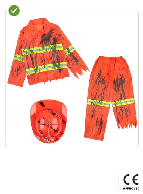 Disfraz de bombero zombie para niños - Funiglobal | Funidelia