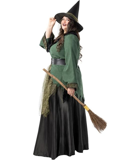 Disfraz de bruja deluxe para mujer talla grande - Funiglobal | Funidelia