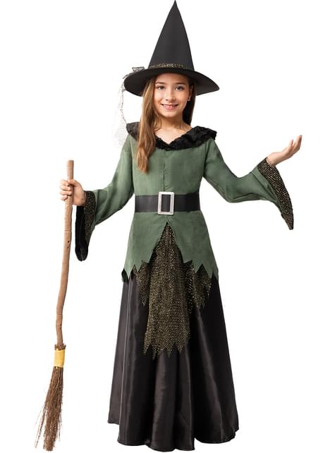 Disfraz de bruja deluxe para niña - Funiglobal | Funidelia