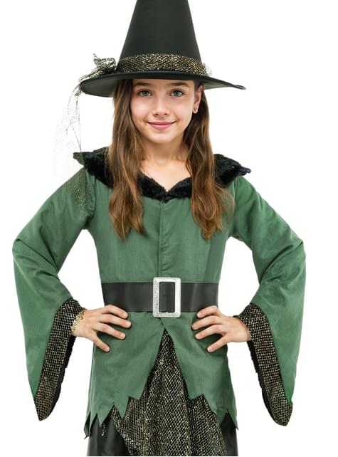 Disfraz de bruja deluxe para niña - Funiglobal | Funidelia