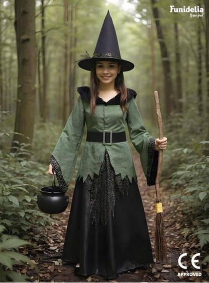 Disfraz de bruja deluxe para niña - Funiglobal | Funidelia