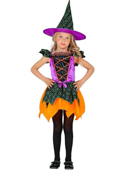 Disfraz de bruja encantada para niña