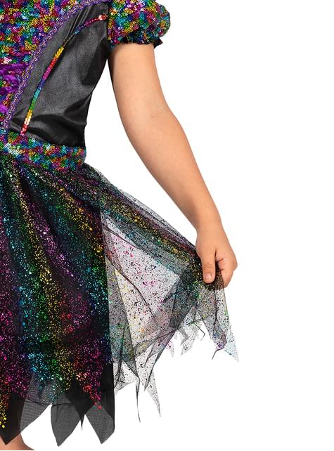 Disfraz de bruja glitter para niña - Funiglobal | Funidelia