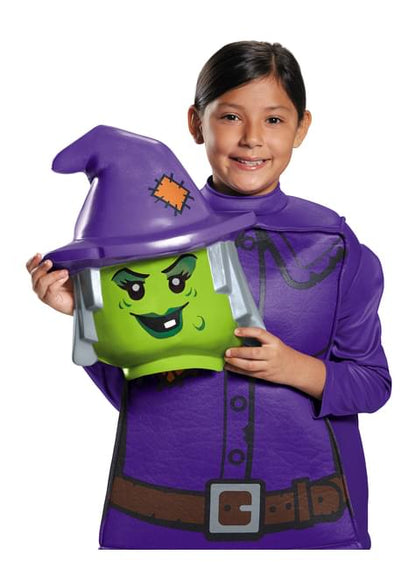 Disfraz de bruja malévola Lego para niña
