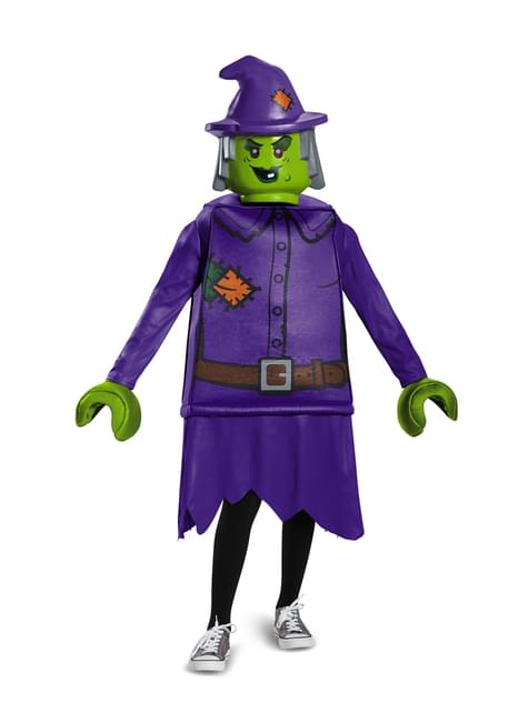 Disfraz de bruja malévola Lego para niña