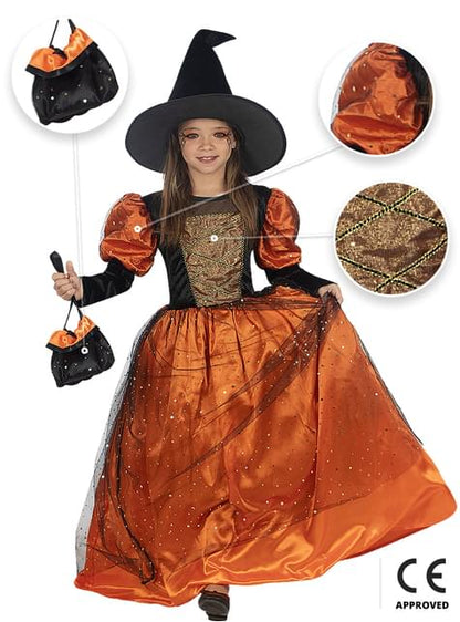 Disfraz de bruja Premium para niña - Funiglobal | Funidelia