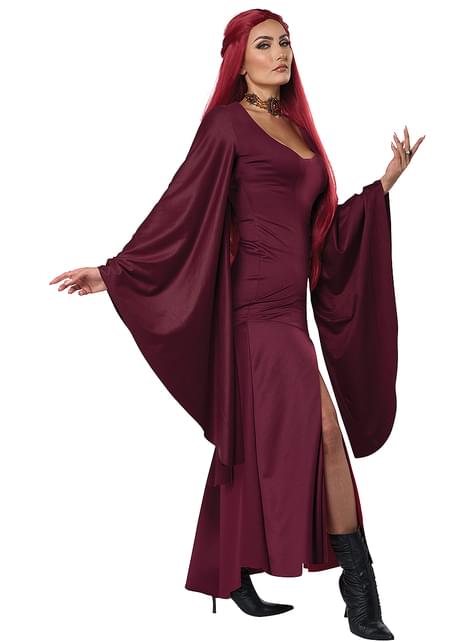 Disfraz de bruja roja para mujer