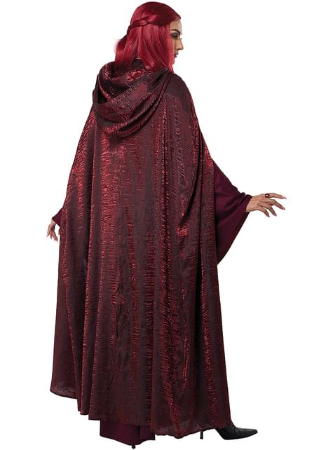Disfraz de bruja roja para mujer