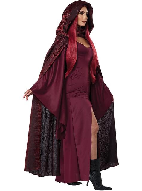 Disfraz de bruja roja para mujer