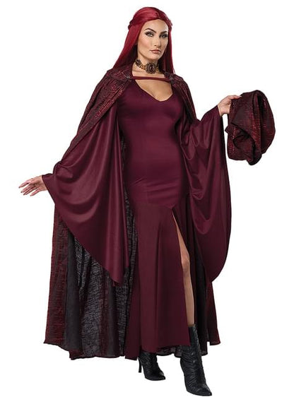 Disfraz de bruja roja para mujer