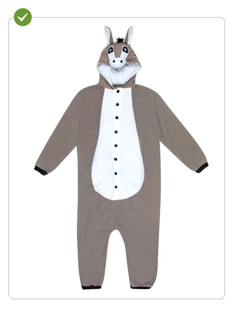 Disfraz de burro onesie para adulto - Funiglobal | Funidelia