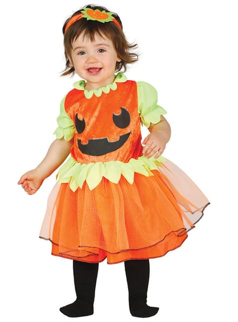 Disfraz de calabaza sonriente para bebé