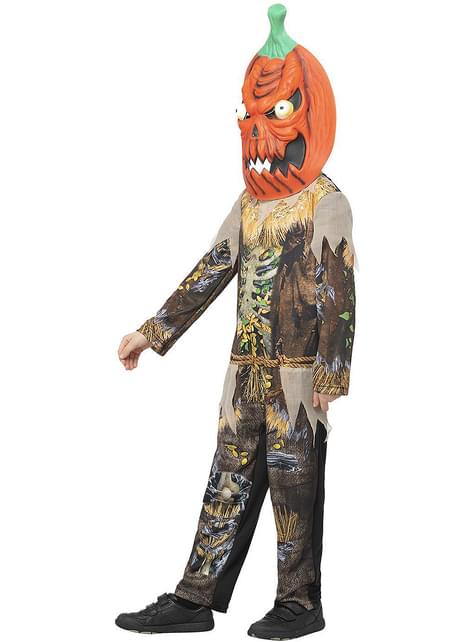 Disfraz de calabaza terrorífica para niño