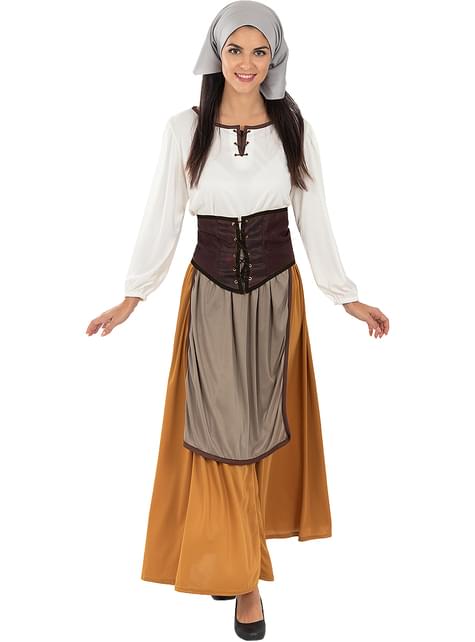 Disfraz de campesina medieval para mujer - Funiglobal | Funidelia