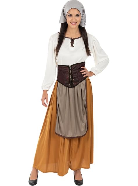 Disfraz de campesina medieval para mujer - Funiglobal | Funidelia