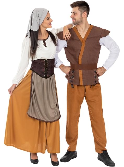 Disfraz de campesina medieval para mujer - Funiglobal | Funidelia