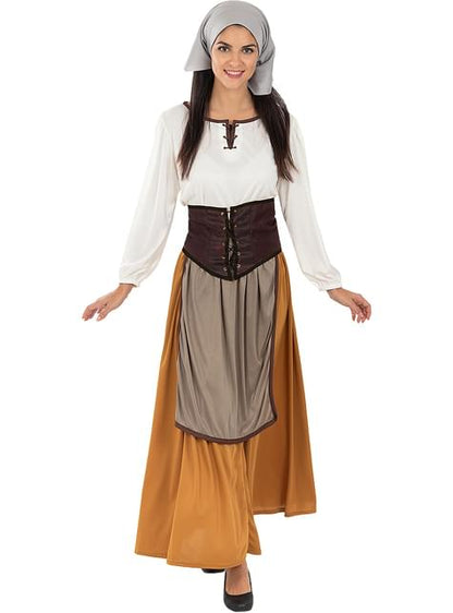 Disfraz de campesina medieval para mujer - Funiglobal | Funidelia