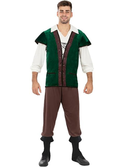 Disfraz de campesino medieval para hombre - Funiglobal | Funidelia