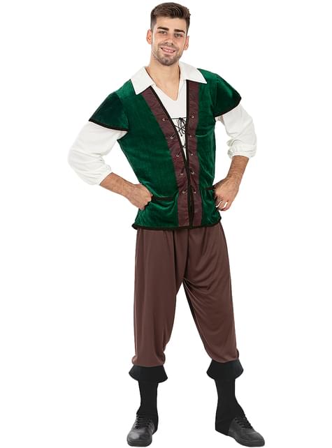 Disfraz de campesino medieval para hombre - Funiglobal | Funidelia