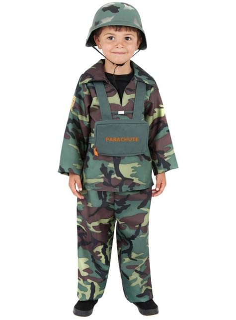 Disfraz de camuflaje del ejército para niño - Smiffys | Funidelia