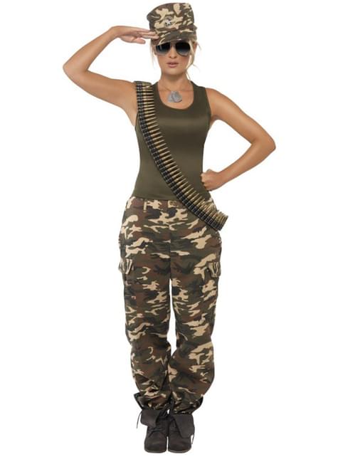 Disfraz de camuflaje para mujer