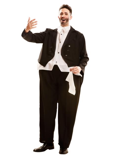 Disfraz de cantante de opera rellenito para adulto