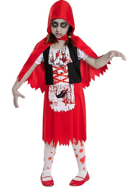Disfraz de Caperucita roja zombie para niña - Funiglobal | Funidelia