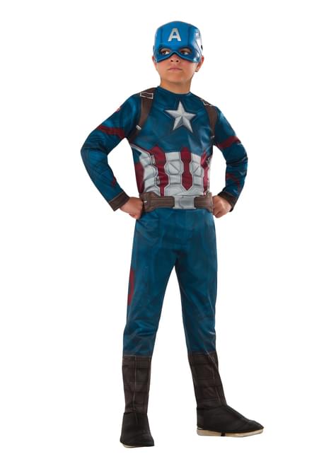 Disfraz de Capitán América Civil War deluxe para niño