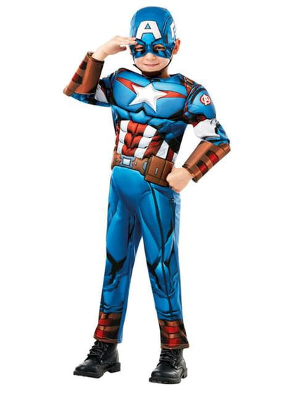 Disfraz de Capitán América deluxe para niño - Marvel - Rubies UK | Funidelia