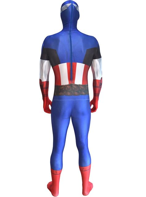 Disfraz de Capitán América Morphsuit