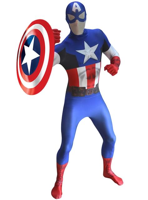 Disfraz de Capitán América Morphsuit
