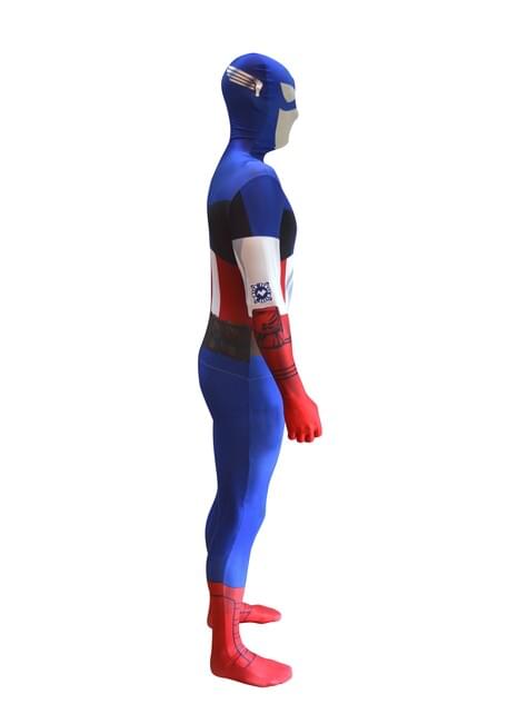 Disfraz de Capitán América Morphsuit