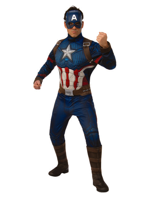 Disfraz de Capitán América Vengadores: Endgame deluxe - Rubies USA | Funidelia