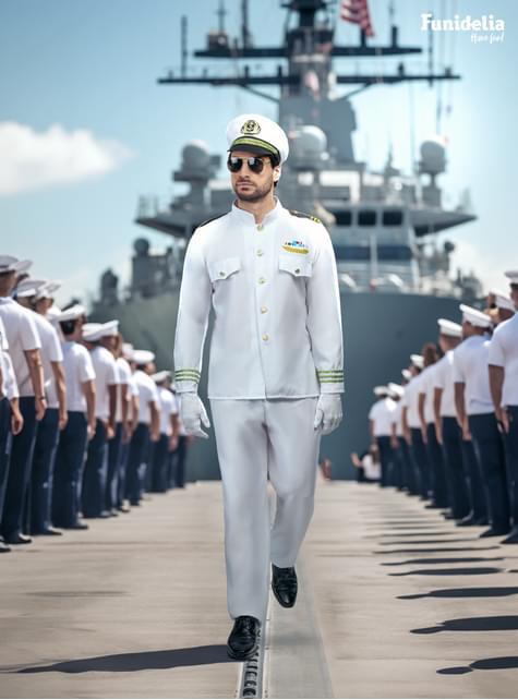Disfraz de capitán de la marina para hombre - Funiglobal | Funidelia