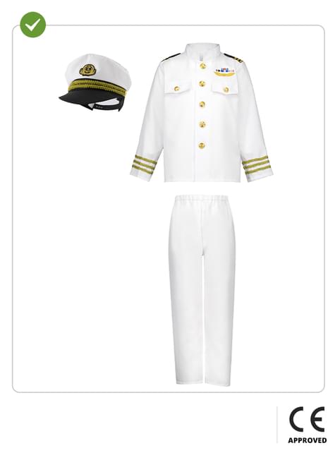 Disfraz de capitán de la marina para niño - Funiglobal | Funidelia