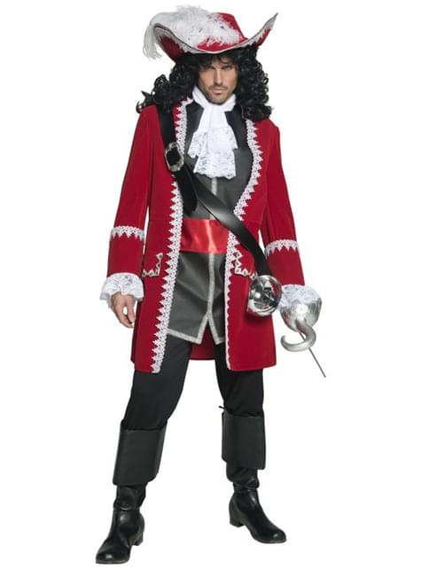 Disfraz de capitán pirata deluxe