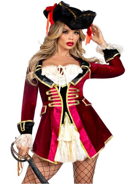 Disfraz de capitán pirata para mujer - Leg Avenue | Funidelia