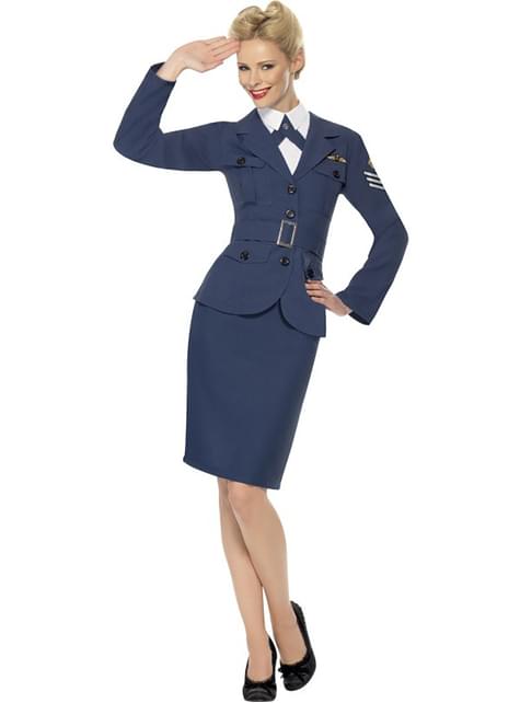 Disfraz de capitana de las fuerzas aéreas