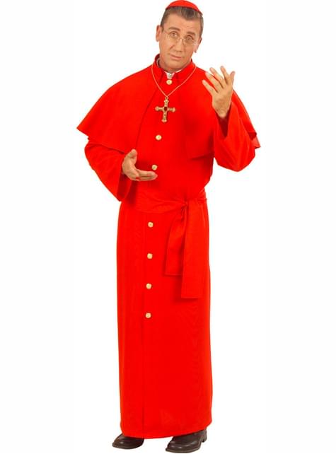 Disfraz de cardenal para hombre