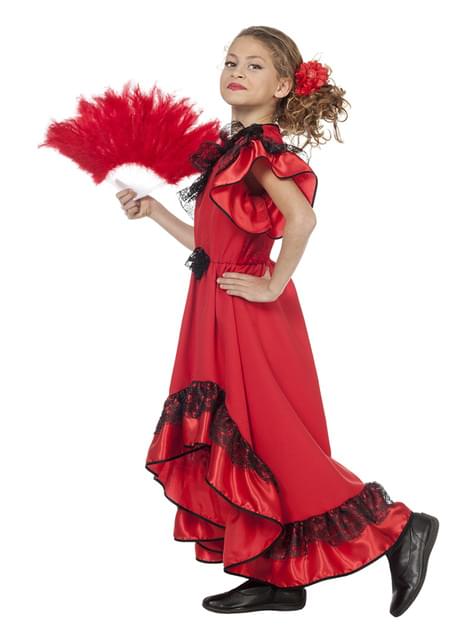 Disfraz de Carmen La Sevillana para niña - Wilbers | Funidelia