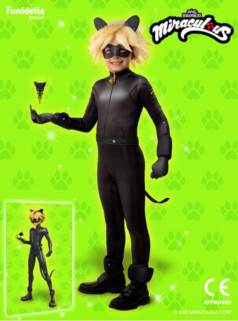 Disfraz de Cat Noir con accesorios para niño - Ladybug